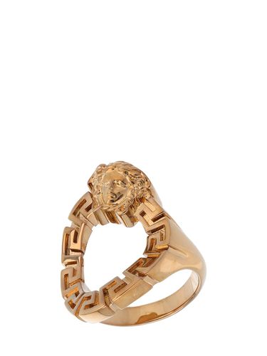 Bague À Motif Grecque & Medusa - VERSACE - Modalova