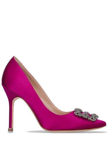 Escarpins En Satin Hangisi 105 Mm - MANOLO BLAHNIK - Modalova