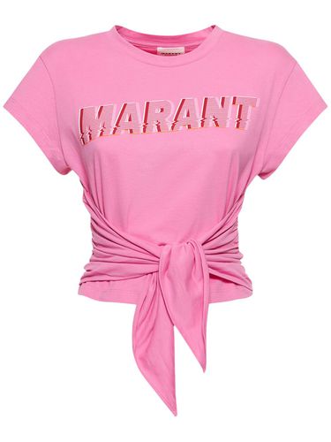 T-shirt En Coton Imprimé Logo Zodya - MARANT ETOILE - Modalova