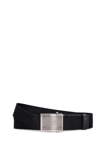 Ceinture Sangle À Logo 3,5 Cm - DOLCE & GABBANA - Modalova