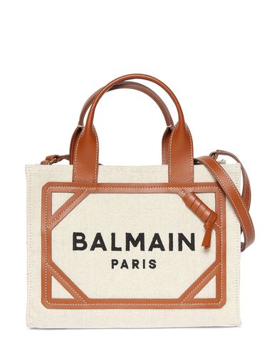 Petit Sac En Toile B-army - BALMAIN - Modalova