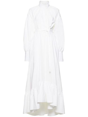 Robe Longue En Popeline De Coton Avec Ceinture - PATOU - Modalova