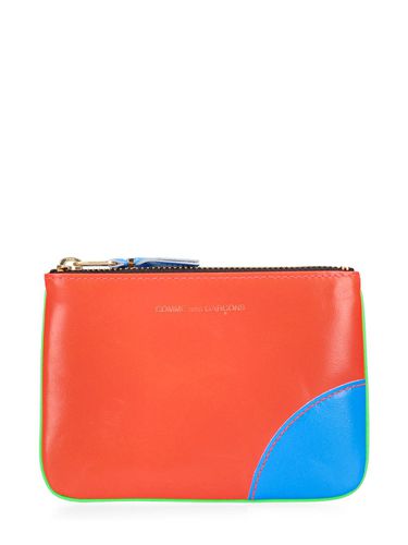 Portefeuille Zippé En Cuir Super Neon - COMME DES GARÇONS WALLET - Modalova