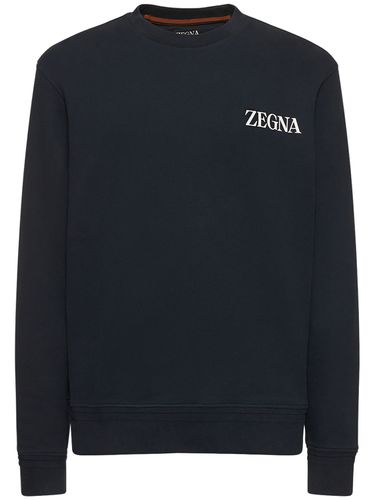 Sweat-shirt En Coton À Col Rond - ZEGNA - Modalova