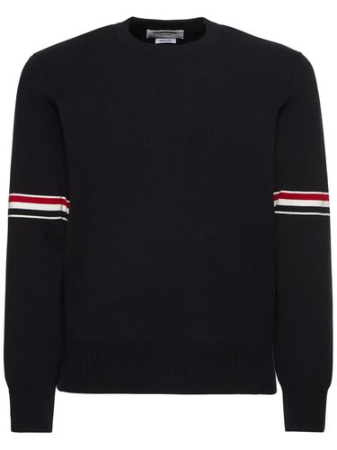 Pull-over En Coton Milano À Col Ras-du-cou - THOM BROWNE - Modalova