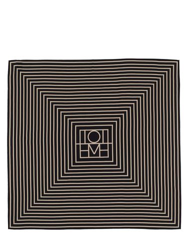 Foulard En Soie À Monogramme - TOTEME - Modalova