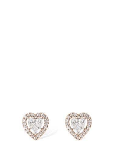 Clous D'oreilles En Diamants Et Or 18 K Magia - SALVINI - Modalova