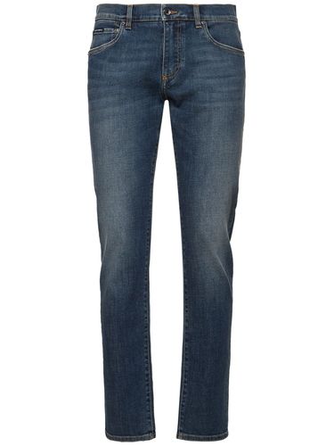 Jean Slim En Denim Essential - DOLCE & GABBANA - Modalova