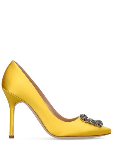 Escarpins En Satin Hangisi 105 Mm - MANOLO BLAHNIK - Modalova