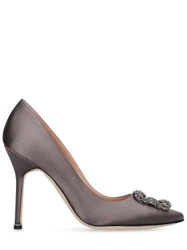 Escarpins En Satin Hangisi 105 Mm - MANOLO BLAHNIK - Modalova