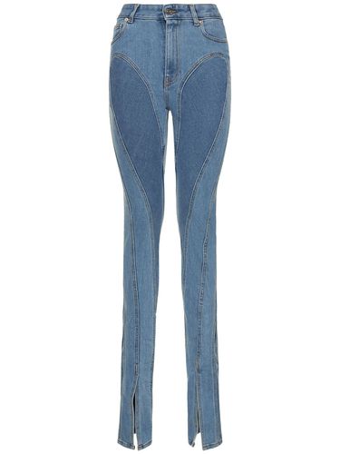 Jean Skinny En Denim De Coton Bicolore - MUGLER - Modalova