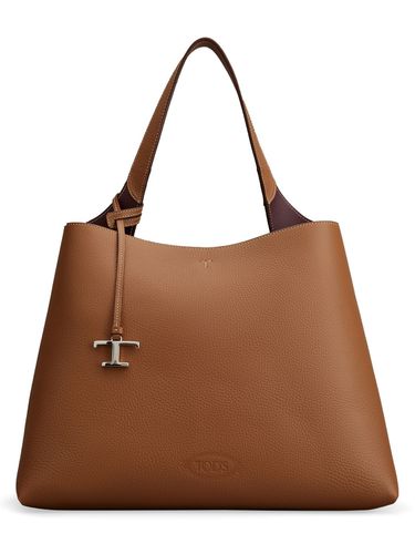 Sac Porté Épaule En Cuir Shopping - TOD'S - Modalova