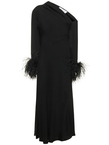 Robe Asymétrique Avec Plumes Adelaide - 16ARLINGTON - Modalova