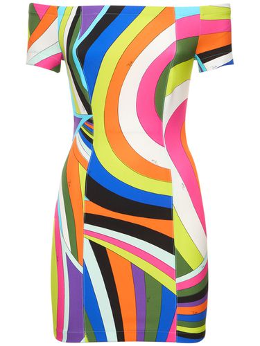 Robe Courte En Cady Technique Imprimée Iride - PUCCI - Modalova