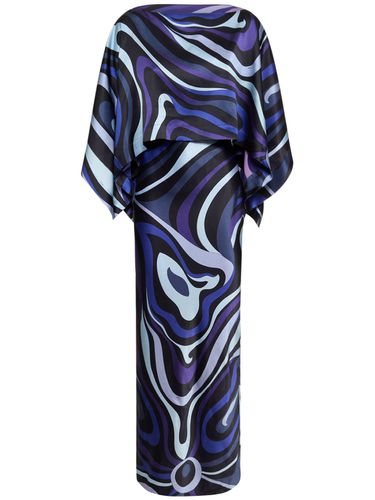 Robe Longue En Sergé De Soie Imprimée Marmo - PUCCI - Modalova