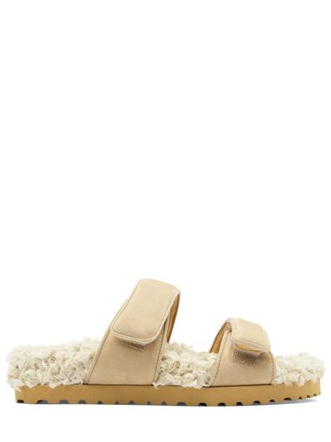 Claquettes En Shearling Et Daim Alvine Ugh - GIA BORGHINI - Modalova