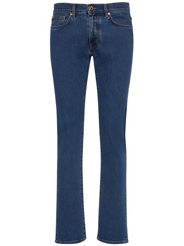 Jean En Denim De Coton Stretch - VERSACE - Modalova