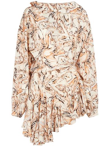 Robe Courte En Soie Imprimée Tharya - ISABEL MARANT - Modalova