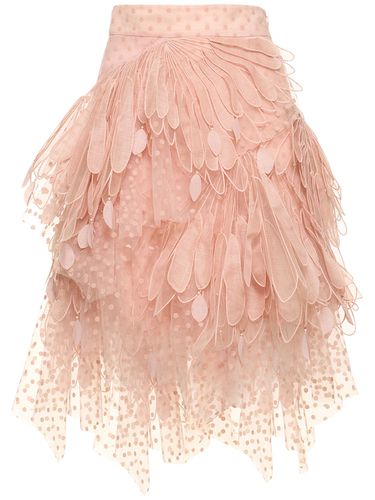 Lvr Exclusive - Jupe Courte En Tulle Floqué - ZIMMERMANN - Modalova