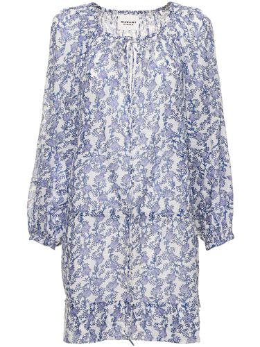 Robe Courte En Coton Imprimé Parsley - MARANT ETOILE - Modalova