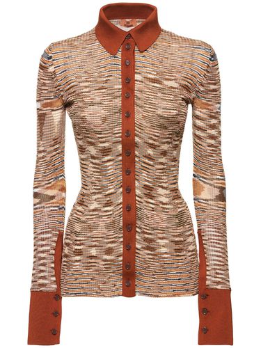 Chemise En Maille De Tissu Technique Stretch Space - MISSONI - Modalova