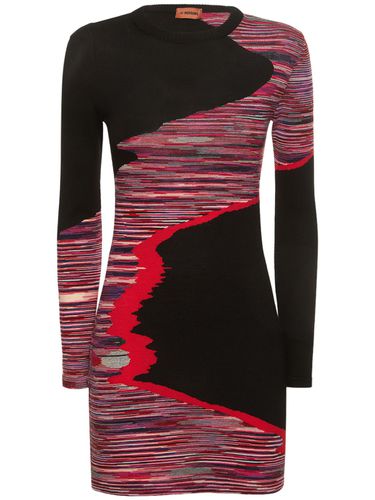 Robe Courte En Maille De Laine Space - MISSONI - Modalova