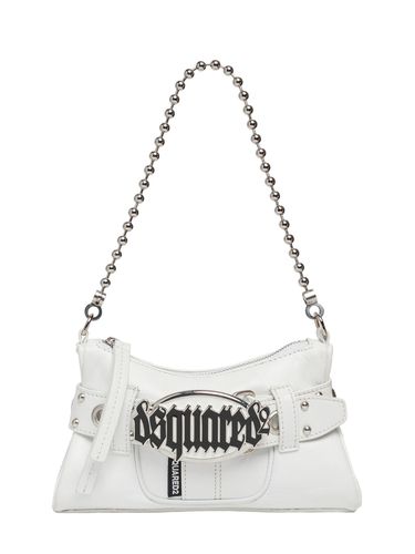 Pochette En Cuir Avec Ceinture À Logo Gothique - DSQUARED2 - Modalova