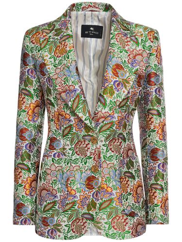 Veste Cintrée En Jacquard À Boutonnage Simple - ETRO - Modalova