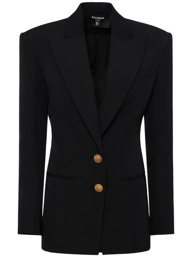 Veste Cintrée En Laine À Boutonnage Simple - BALMAIN - Modalova