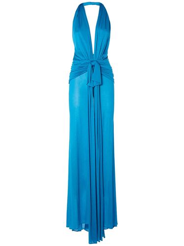 Robe Longue En Viscose Drapée - BLUMARINE - Modalova