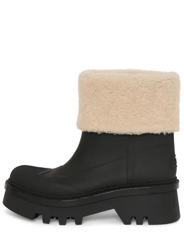 Bottes De Pluie En Caoutchouc Et Shearling 40 Mm - CHLOÉ - Modalova