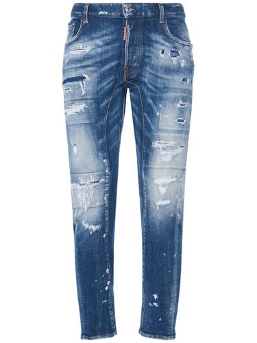 Jean Tidy Biker En Denim De Coton Stretch - DSQUARED2 - Modalova