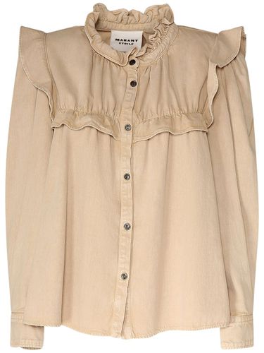 Chemise En Coton Imprimé À Volants Idety - MARANT ETOILE - Modalova