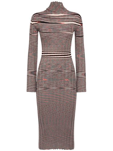 Robe Midi Col Roulé En Cachemire Côtelé - MISSONI - Modalova