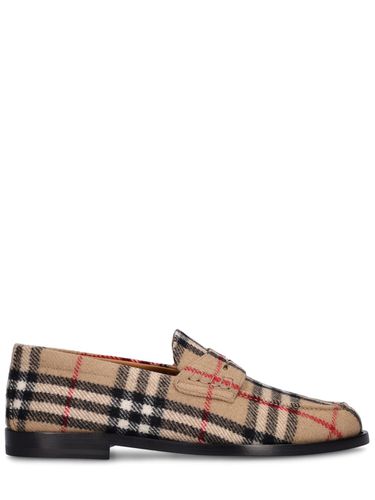 Mocassins En Laine Hackney 10 Mm - BURBERRY - Modalova