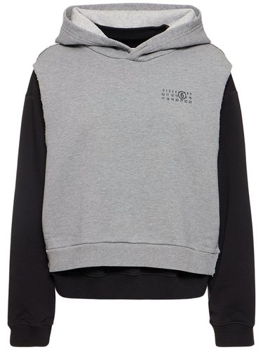 Sweat-shirt En Jersey De Coton Mélangé À Capuche - MM6 MAISON MARGIELA - Modalova