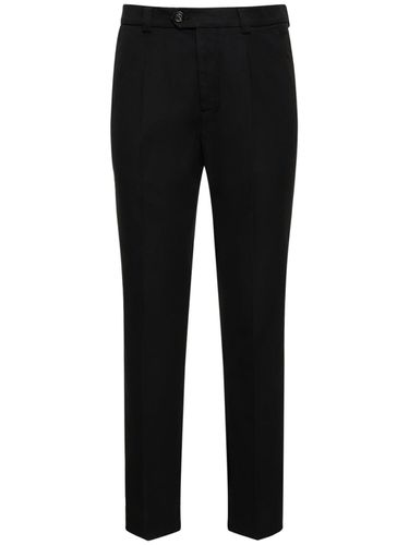 Pantalon Droit En Gabardine De Coton - BRUNELLO CUCINELLI - Modalova