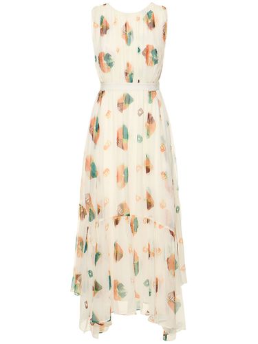 Robe Midi En Soie Imprimée Sarai - ULLA JOHNSON - Modalova