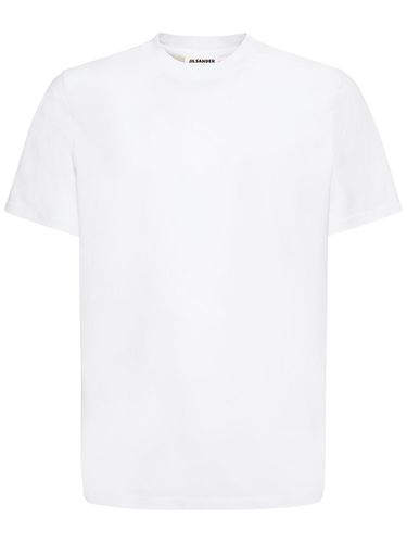 T-shirt En Jersey De Coton - JIL SANDER - Modalova