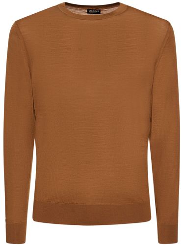 Pull-over À Col Ras-du-cou En Laine - ZEGNA - Modalova