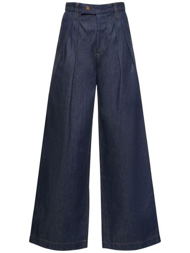 Jean Large En Denim Brut Taille Haute - AMIRI - Modalova