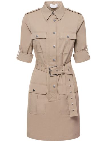 Robe Cargo Courte En Popeline De Coton & Ceinture - MICHAEL KORS COLLECTION - Modalova