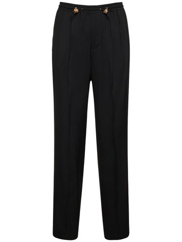 Pantalon En Gabardine De Viscose - VERSACE - Modalova