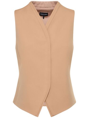 Silk Crepe Vest - GIORGIO ARMANI - Modalova