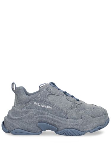 Sneakers En Denim Triple S 60 Mm - BALENCIAGA - Modalova