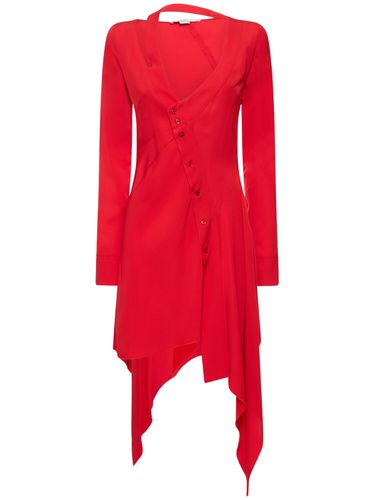 Robe Courte Asymétrique En Viscose - STELLA MCCARTNEY - Modalova