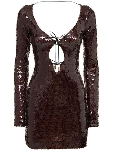 Robe En Sequins Avec Liens À Nouer Solarium - 16ARLINGTON - Modalova