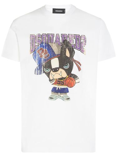 T-shirt En Coton Imprimé Ciro - DSQUARED2 - Modalova