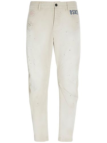 Pantalon En Coton À Logo - DSQUARED2 - Modalova