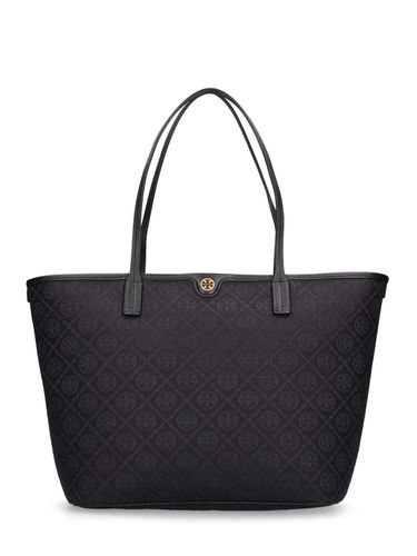 Sac Cabas Zippé Avec Monogramme T - TORY BURCH - Modalova